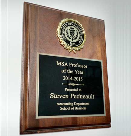 Steve Received MSA Professor of the year award 2015.