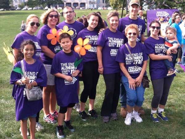 Steve and Kim at the Walk to End Alzheimer's